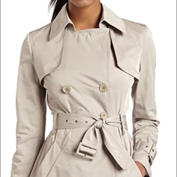 BCBGMaxAzira ruffled trench coat - Grey - Picture 6 of 9